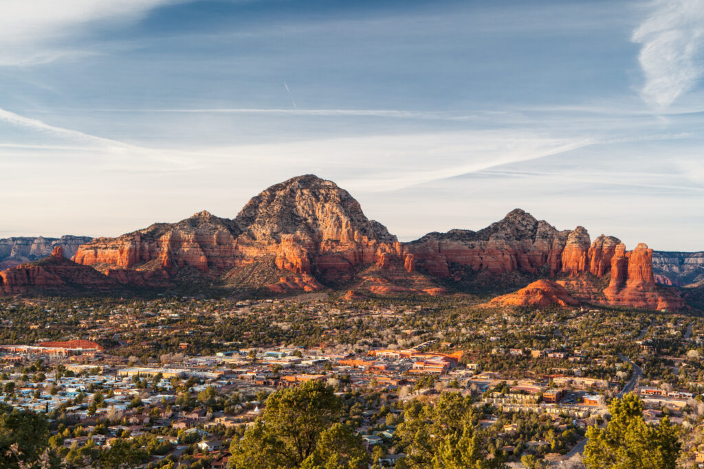 Scenic overlook of Mesa, Arizona.